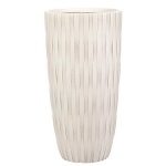 Напольное кашпо IDEALIST LITE Буллет, слоновая кость, Д32 В61.5 см