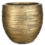 Напольное кашпо IDEALIST LITE Роу, круглое, золотое, Д46 В39 см