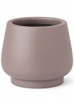 DUN24-BRN Настольное кашпо для цветов IDEALIST Премиум Дюна, Д24 В20 см, цвет кофе с молоком, чаша, 9 литров