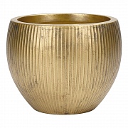 Кашпо Марс, золотое, Д49 В38 см