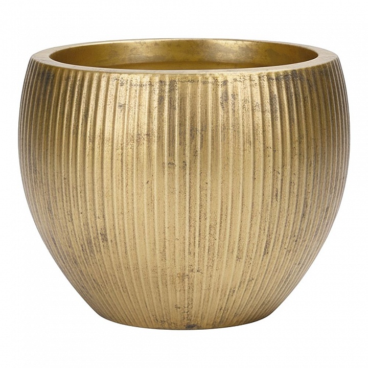 Кашпо Марс, золотое, Д49 В38 см
