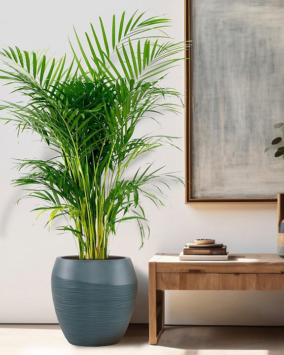 TER49-GRN Напольное кашпо для цветов IDEALIST Премиум Терра, круглое, Д49 В47 см, темно-зеленое, 80 литров