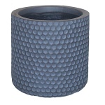 Подвесное кашпо IDEALIST LITE Ханни, круглое, серое, Д19.5 В19 см