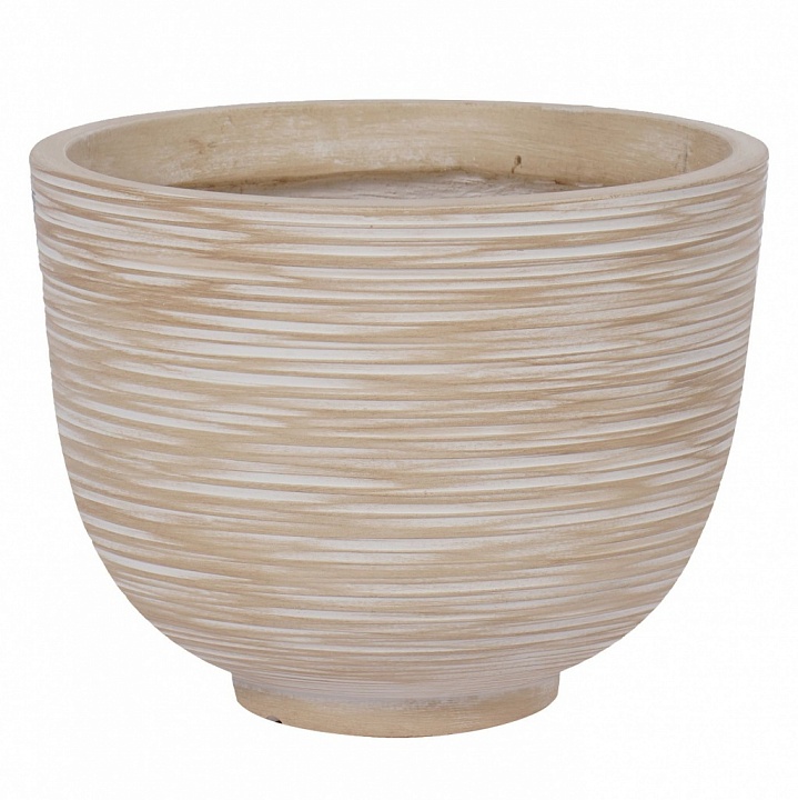Кашпо Риф,чаша, бежевое, Д30 В23  см