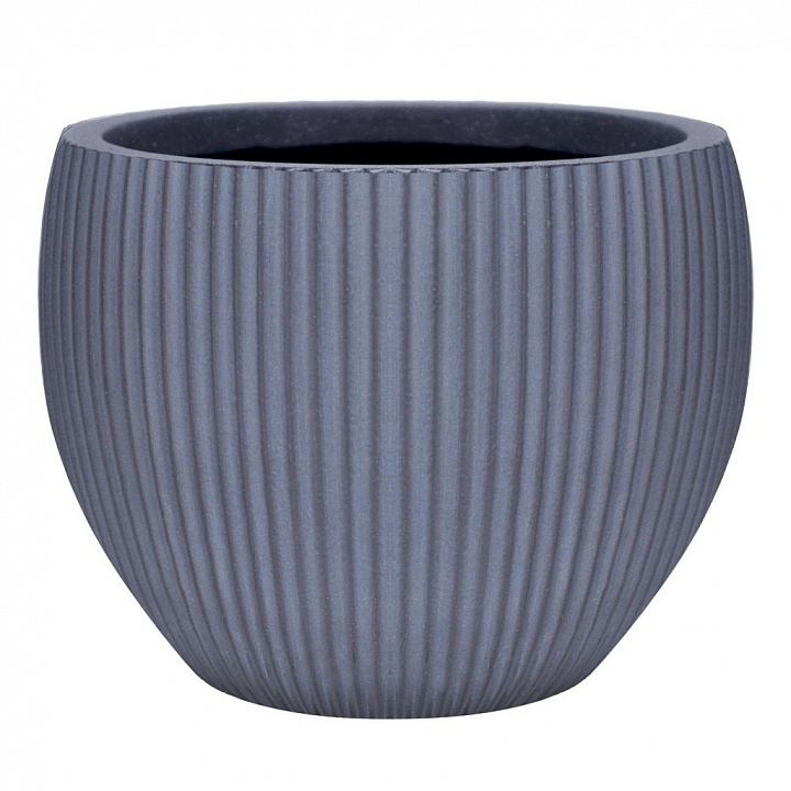 Кашпо Марс, серое, Д36 В29 см