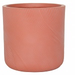Настольное кашпо IDEALIST LITE Флоу Ваза, круглое, терракотовое, Д36 В36 см