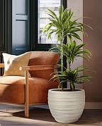 Напольное кашпо IDEALIST LITE Роу, круглое, слоновая кость, Д36 В31.5 см